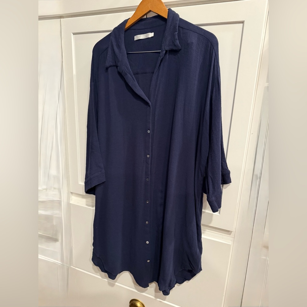 Seafolly Navy Blue XL Dress or Swimsuit Cover (worn once)